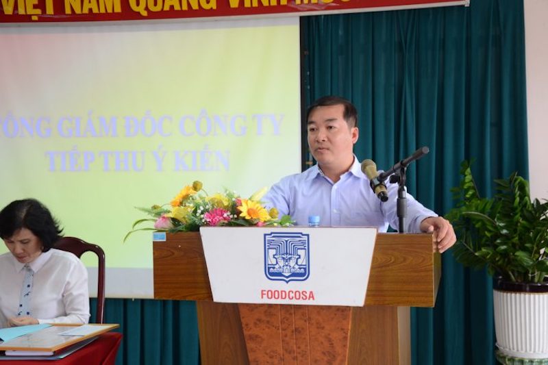 Ảnh: Tổng giám đốc Công ty phát biểu tiếp thu ý kiến và bế mạc Hội nghị